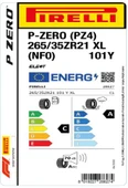 Pirelli 265/35ZR21 101Y XL P-Zero (PZ4) NF0 ELT Oto Yaz Lastiği (Üretim:2024) thumbnail 3