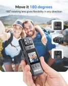 Boblov A23 Video ve Ses Kaydı Olan Vücut Kamerası 256GB Kompakt, 9 Saat Pil Ömrü - 2