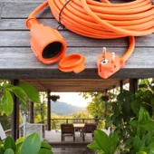 Uzatma Kablosu 3x1.5 mm 10 METRE Kablolu Tekli Grup Fiş Priz Topraklı Kapaklı Monofaze Ev Tipi thumbnail 6