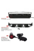ASTRALED  S6 Lamba Cam Içi Vantuzlu 6 Led Kırmızı Mavi Çakmaklık Girişli 12 Mod Lamba - 2