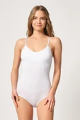 Kadın Beyaz Seamless Pedli Ip Askılı Çıtçıtlı Bady Korse 1925 thumbnail 1