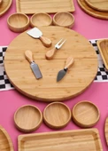 Atbyhome Bambu Sense 6 Kişilik 27 Parça Doğal Bambu Kahvaltı Takımı – Kahvaltı Seti Sunum Seti - 2