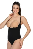 Siyah Mı 2076 Göğüsü Açık String Body Korse - 1