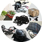 Motosiklet Kask Filesi – 6 Kanca | Yeşil | 1 Metre Esneyebilir - 3