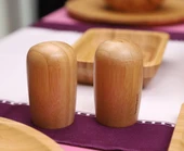 Atbyhome Bambu Glow 6 Kişilik 31 Parça Doğal Bambu Kahvaltı Takımı – Kahvaltı Seti Sunum Seti - 5