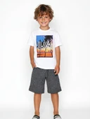 ERKEK ÇOCUK EPİC DAYS PALMİYE DESENLİ KIRÇILLI ŞORTLU PAMUK TAKIM thumbnail 1