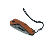 Ahşap Kabzeli Mini Cep Çakısı - Taşıma İpli - 4