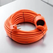 Uzatma Kablosu 30 METRE 3x2.5 mm Ev Tipi Topraklı Kablolu Tekli Grup Fiş Priz Kapaklı Monofaze thumbnail 4