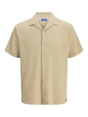 JACK JONES Erkek Kısa Kollu Pamuklu Gömlek 12255781 - 5