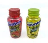Mentos Sours Şekersiz Tatlandırıcılı C Vitaminli Limon ve Çilek Aromalı Tablet Şekerleme 49gr X 2 Adet - 2