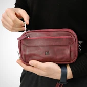 Hakiki Deri Kilitli Çanta Carew 6657 Model - 11