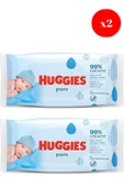 Huggies Baby islak Mendil Pure 56S X2 ADET - 1