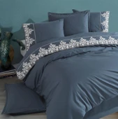 Clasy Nevresim Takımı Çift Kişilik Osela V4 İndigo thumbnail 1