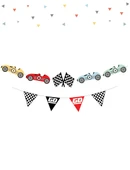 Yarış Arabaları Temalı Özel Kesim  Banner 9 Parça thumbnail 2