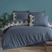 Clasy Nevresim Takımı Çift Kişilik Osela V4 İndigo thumbnail 2