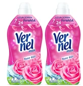 Vernel Max Konsantre Çamaşır Yumuşatıcısı Taze Gül 1440 Ml 60 Yıkama 2'li set - 1