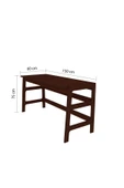 Woodesk  Bohem, Ahşap, Çalışma Masası Ve Köşe Kitaplık Takımı, Ceviz Renk - 7