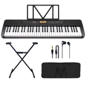 Jwin JTK-3600 61 Tuş Hassasiyetli 5 Oktav Org Seti - Siyah thumbnail 1