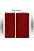 120X1400CM TURKUAZ KIVIRCIK PASPAS-HALI KAYMAZ YOLLUK LİDYA 14MM - 2