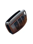 Audi A3 Q2 Anahtar Uyumlu Silikon Oto Anahtar Kumanda Kabı Kılıf Siyah - 2