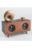 MobilHub Bluetooth Hoparlör VKB6 Gramafon Nostalji Radyo thumbnail 2