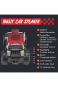 AbaTech Traktör Araba Bluetooth Hoparlör USB/FM Radyo Speaker Nostaljik Radyo - 5