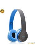 G-Technology Mavi P47 Kablosuz Bluetooth Kulaklık - Katlanabilir, MicroSD Destekli, Uzun Pil Ömrü ve AUX Girişi - 1