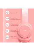 Choice P47M Wireless Headphone Flash Light Cute Cat Ears Fone with Mic Control LED Stereo Music Helmet P... thumbnail 3