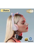 Choice P47M Earphone Bluetooth Wireless Headphones Cat Ear Girl Headset Gamer for Pc TWS Music Earbuds H... - 2