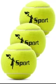 3 Adet Tenis Topu Başlangıç Seviye Eğitim Antrenman Amatör Maç Topu Tennis Ball thumbnail 1