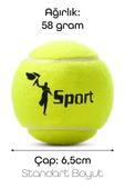 12 Adet Tenis Topu Başlangıç Seviye Eğitim Antrenman Amatör Maç Topu Tennis Ball thumbnail 2