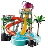 Playmobil 70609 Aile Eğlencesi Kaydıraklı Su Parkı, su oyuncağı, eğlenceli, yaratıcı rol yapma, oyun seti, 4 yaş ve üzer - 2