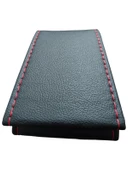 Direksiyon Kılıfı Deri Dikme Evalı Model Siyah Kırmızı 38-40 cm - 1