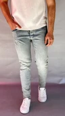Yeşil-Mavi Yıkamalı Slim Fit Jean - 2