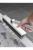 Çekçekli V şekilli banyo zemin fayans temizlik fırçası köşe bucak için banyo balkon fırçası - 3
