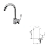 POLİSU GOLD MİX KUĞU LAVABO BATARYASI - 1