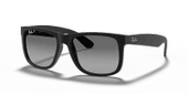 Ray-Ban Justin 4165 622/T3 Black-Light Grey Polarize Güneş Gözlüğü - 1