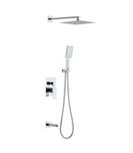 POLİSU KARE ANKASTRE ÜÇ YOLLU BANYO BATARYASI - 1