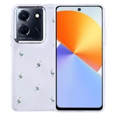 İnfinix Note 30 5G Kılıf Airbag Tasarımlı Simli Şeffaf Zore Kutup Kapak - 4