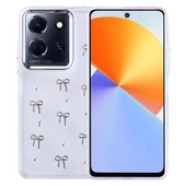 İnfinix Note 30 5G Kılıf Airbag Tasarımlı Simli Şeffaf Zore Kutup Kapak - 2