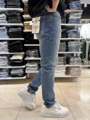Yeşil Yıkamalı Mavi Slim Fit Jean 116CslMa - 3