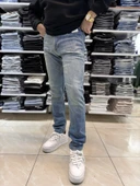 Yeşil Yıkamalı Mavi Slim Fit Jean 116CslMa - 1