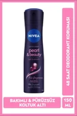 NIVEA Kadın Sprey Deodorant Pearl&Beauty Fine Fragrance 150ml, Ter Kokusuna Karşı 48 Saat Etkili - 1
