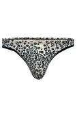Leopar Desenli Krem Erkek Tanga 6637 - 1