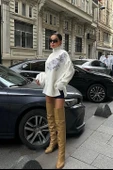 Nakış Detaylı Lucky Life Kadın Triko Kazak - 3