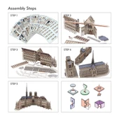 Cubic Fun 293 Parça Puzzle Notre Dame de Paris - 3