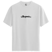 Black Supra - %100 Pamuklu Erkek Beyaz Tişört - Premium Quality thumbnail 1