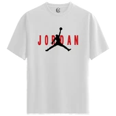 Jordan - %100 Pamuklu Erkek Beyaz Tişört - Premium Quality thumbnail 1