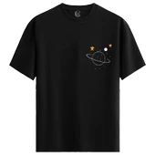 Orbit Dream - %100 Pamuklu Erkek Siyah Tişört - Premium Quality thumbnail 1