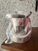 Yenı rakı buz kovası maşa hediyelı ızgara kova kapak ve maşa - 1